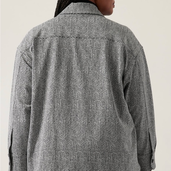 Athleta Textured Shirt Jacket 2x NWT - Picture 4 of 8